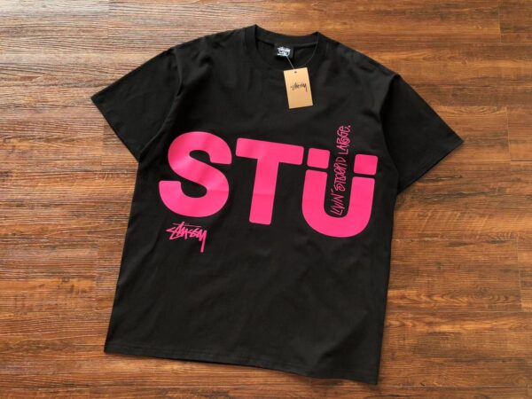 Stussy STU "Livin Stoopid Large" Black T-Shirt