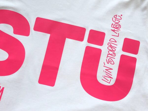 Stussy STU "Livin Stoopid Large" White T-Shirt