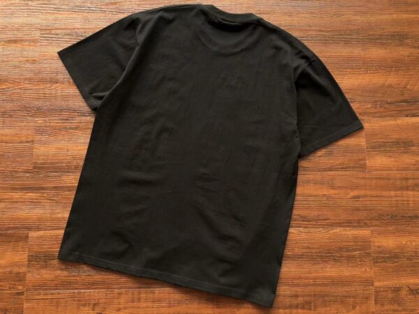 Stussy-Basic Stussy Pigment Dyed Black T-Shirt